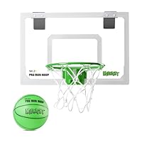 SKLZ 1715 Unisex Adult, Youth and Child Basketballkorb Pro Mini Hoop Midnight, schwarz/gelb, One Size, Standard (18\ x 12\)