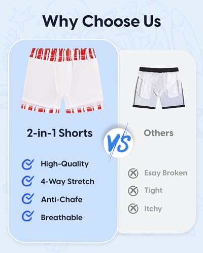 Image of maamgic Boys Swim Trunks with Compression Liner Quick Dry Swim Shorts Anti-Chafe Boy Bathing Suit
