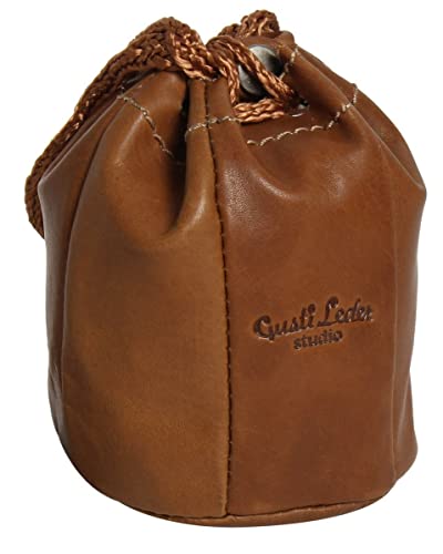 Gusti Blague à tabac en cuir - Blague à tabac en cuir véritable Étui à cigarette Pochette à tabac pour femme/homme
