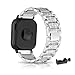 Produktbild Edelstahl Armbänder Kompatibel mit Redmi Watch 5 Active/Watch 5 Lite Band, mit Strass Diamanten Glänzendes Verstellbarer Metall Ersatzbänder Elegant Armband für Redmi Watch 5 Active/Watch 5 Lite (2)