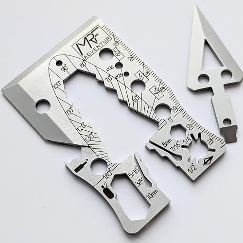 MRF Card Multitools Adventur 3.0, 40+ Tools, Stainless Steel