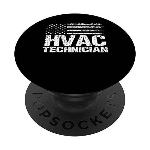 Vintage HVAC Experts Novelty HVAC Tech Technician DAD Men PopSockets Swappable PopGrip