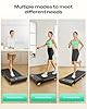 UREVO Compact Under Desk Treadmill with 2.5HP Quiet Motor, Slim Walking Pad with 6-point Shock Absorption, 38x90cm Running Area designed for Home/Office