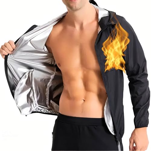 Sudation Veste Top Manches Longues Amincissante Ventre Plat Maigrir Sauna Suit Capuche Shapewear Costume D'entraînement Formateur Shaper Exercice Fitness Gym...