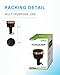 Agrieyes Amber Beacon LED Emergency Strobe Lights - 3.6Inch Pole Mount Safety Warning Lights for Vehicles, Construction, Snow Plow & More