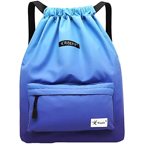 Waterproof Drawstring Bag, Gym Bag Sackpack Sports Backpack for Men Women Girls Cover