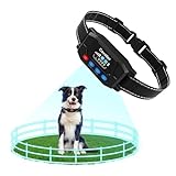 GPS Dog Collar Fence System - Invisible Electric Fence for Dogs with 3 Warning Modes, Adjustable Range 33-9999ft, IPX7 Waterproof Rechargeable Wireless Dog Fence for Outdoor Use