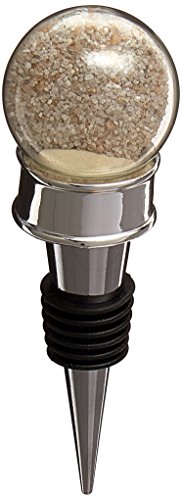 Kate Aspen "Seaside" Sand and Shell-Filled Globe Bottle Stopper