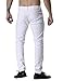 ZLZ Men's Skinny Slim Fit Stretch Comfy Fashion Jeans Pants, White Casual Pants for Men Size 29