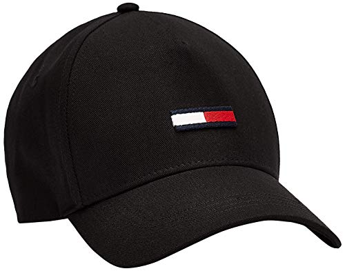Tommy Hilfiger Men's Big Flag Cap, Black, OS