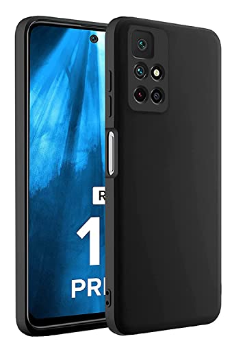 Image of Mobile Back Cover Case for Redmi 10 Prime (Silicone Case|CameraProtection|Black SC1510)