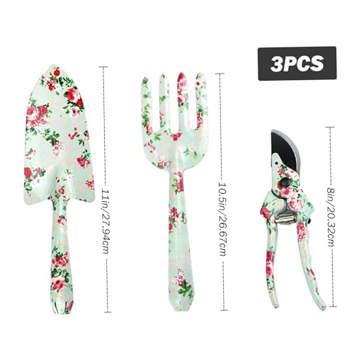 Set de herramientas de jardín para mujer 3 piezas miniatura 4