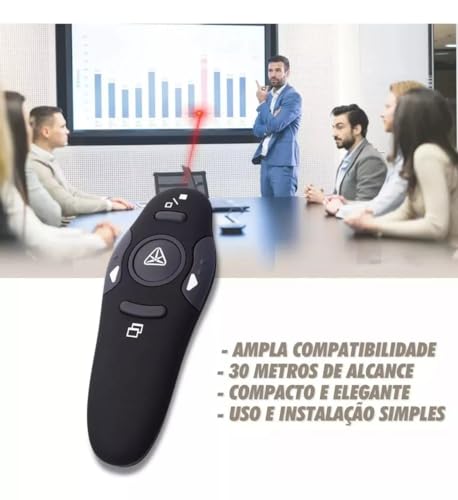 Apresentador Caneta Slide Sem Fio Laser Apontador Powerpoint