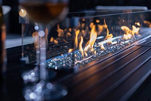 LEGACY HEATING 50,000 BTU Aluminum Rectangular Gas Fire Pit - Thumbnail 4