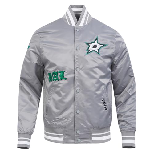 Image of Pro Standard Mens NHL Old English Satin Jacket
