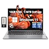 Lenovo IdeaPad 1i – Laptop con pantalla táctil FHD de 15.6 pulgadas, Intel i3-1215U, 16 GB de RAM, 1.16 TB de almacenamiento (1 TB SSD+160 GB de estación de acoplamiento), gráficos Intel UHD, cámara