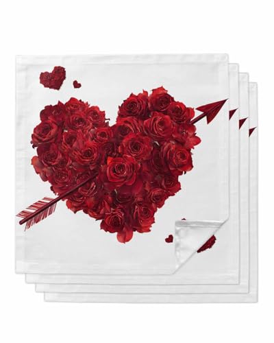 Servilletas de tela Rose Love set x4 50.5x50.5 cm miniatura 1