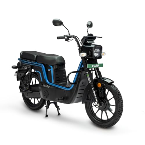 Image of E-Luna X3 Pro Electric Scooter with Charger - Ocean Blue - Ex-Showroom