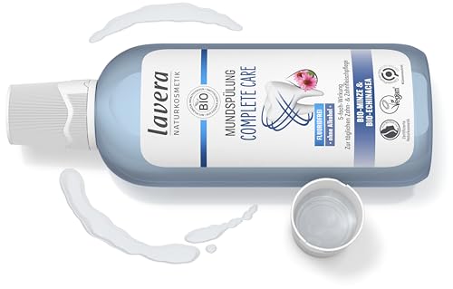 lavera Mundspülung Complete Care - Alkoholfrei -Fluoridfrei - Bio-Minze und Bio-Echinacea für 5-fach-Wirkung - Vegan - Naturkosmetik - 400 ml (Packung mit 2) – Bild 3