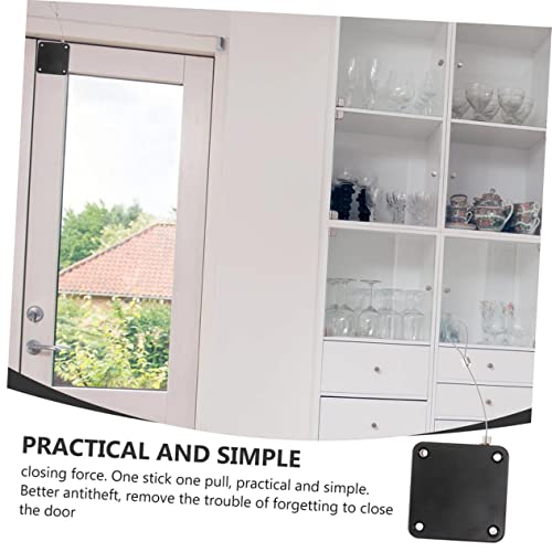 Cierrapuertas automático sin perforaciones: pack de 3 para puertas corredizas 7