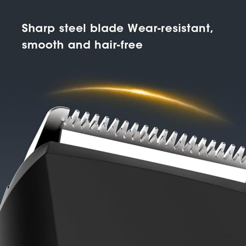Tondeuse à barbe pour hommes contre les irritations avec kit rechargeable