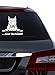 BlingelingShirts Auto Aufkleber Bullterrier mit Schriftzug und Tschüß auch für Wand Fenster Wandaufkleber Laptop Wandtattoo weiß