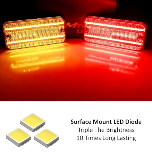 Kit LED lateral doble fila ámbar/rojo para vehículos C10-C25 1968-1972 miniatura 2