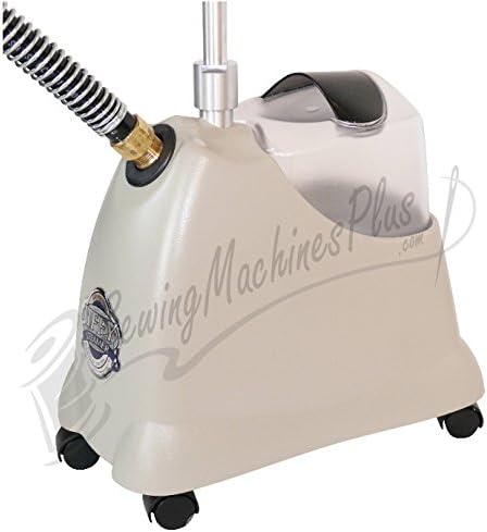 Jiffy J-2000M Garment Clothes Fabric Upholstery Steamer J2000M 1300W Unbreakable 6" Metal Head, Solid Wood Handle, 5.5' Hose