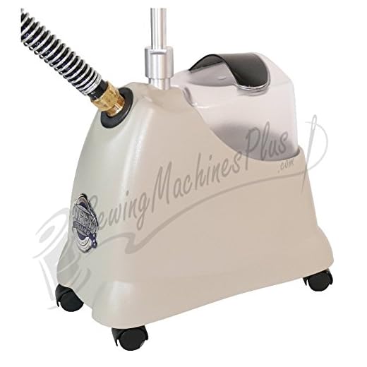 Jiffy J-2000M Garment Clothes Fabric Upholstery Steamer J2000M 1300W Unbreakable 6" Metal Head, Solid Wood Handle, 5.5' Hose