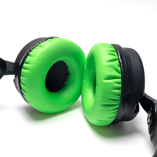 Image of Rainbow Color Ear Pads Headband Cushion Kits Compatible with Sennheiser HD25 HD250BT HD25-ll HD25S Il HMD25 Headphone Foam Covers (Green Sets)