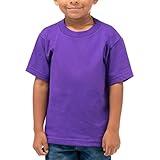 Pro Club Toddler Short Sleeve Crew Neck Tee, Purple, X-Small