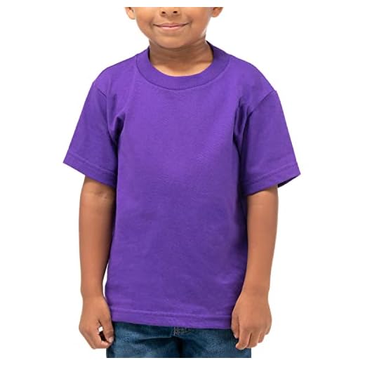 Pro Club Toddler Short Sleeve Crew Neck Tee, Purple, X-Small
