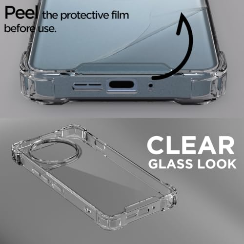 Image of Outlouders Back Cover for OnePlus 11R 5G Clear Transparent PC + TPU Bumper Case with Raised Edges for Shockproof Protection (Transparent)