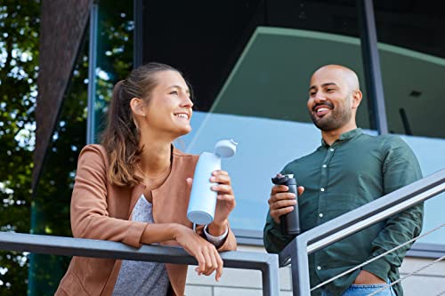 Emsa N21517 Travel Mug Light Isolierbecher, Fassungsvermögen: 0,4 L, extra-schlankes Format, Leichtgewicht, Edelstahl, Klappverschlusssystem, 100% dicht, 8h heiß/16h kalt, Schwarz 5