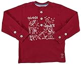 Mit Motivdruck und Knopfleiste auf der Brust