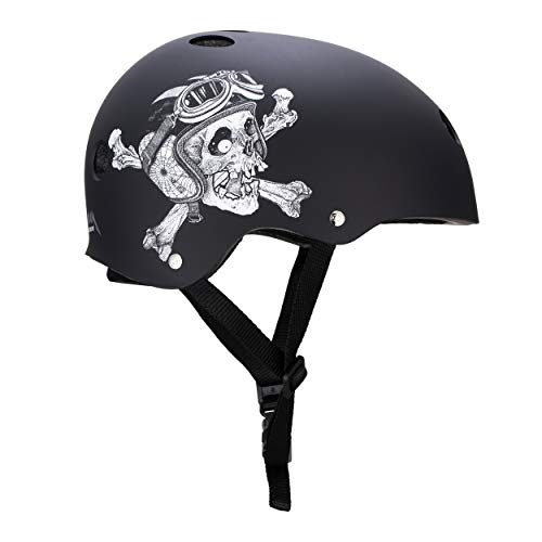 Image of Triple Eight The Certified Sweatsaver Helmet for Skateboarding, BMX, and Roller Skating, Elliot Sloan Signature Edition, Small /Medium