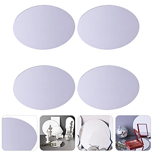 SOIMISS Círculo de Acrílico Transparente Folha 4Pcs Painel Tabela de Exibição de Riser Acrílico Espa