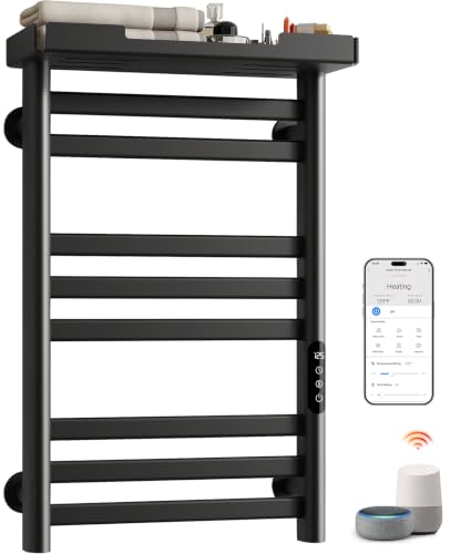 ENZE Smart Heated Towel Rack with Wi-Fi Control