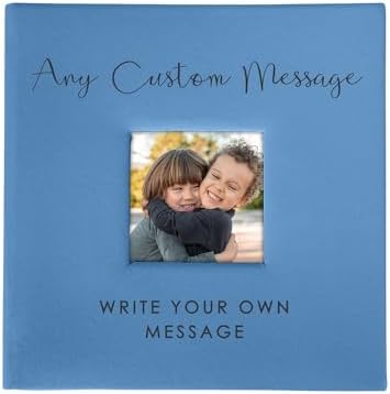 Personalized Photo Album, Custom Engraved Picture Album, Holds 20...