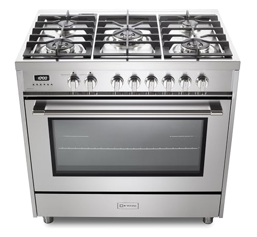 Verona VPRSGE365SS Prima Series Vprfsge365Ss 36 Inch 5.0 Cu. Ft. Dual Fuel Range Oven Stove thumb #1