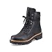Produktbild Rieker Damen Schnürstiefeletten 72621, Frauen Stiefeletten,halbstiefel,Kurzstiefel,uebergangsschuhe,uebergangsstiefel,schwarz (00),41 EU / 7.5 UK