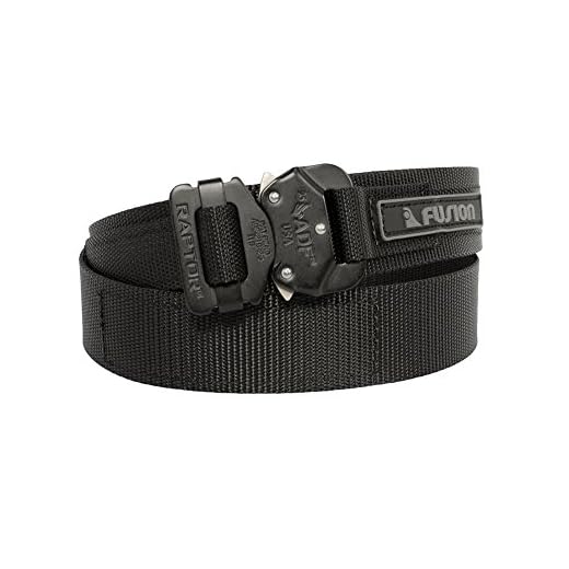 Fusion Ceinture tactique de police militaire Noir Taille M 83,8-96,5 cm de large