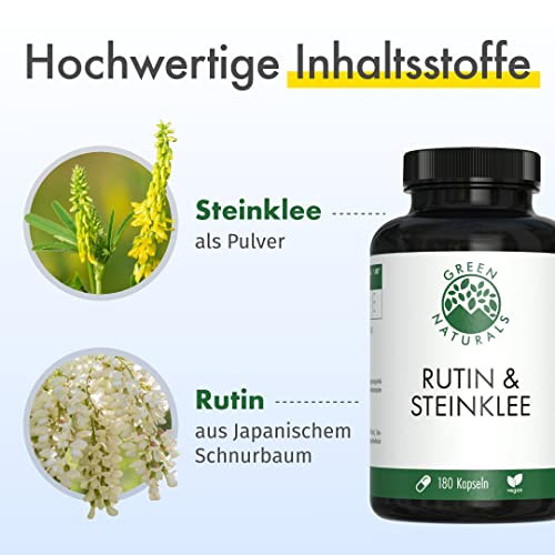 Rutin & Steinklee - deutsche Herstellung – 100% Vegan & Ohne Zusätze - Vorrat für 3 Monate - Image 6