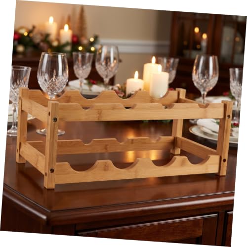Soporte para botellas de vino doble capa moderno miniatura 4