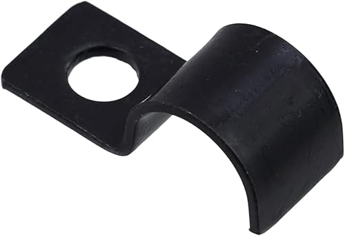 Miniatura 3 de Oedema 50 abrazaderas de tubo de 25 pulgadas con un orificio de hierro rígido para correas de tubo rígido, soporte de sujeción de tubería resistente