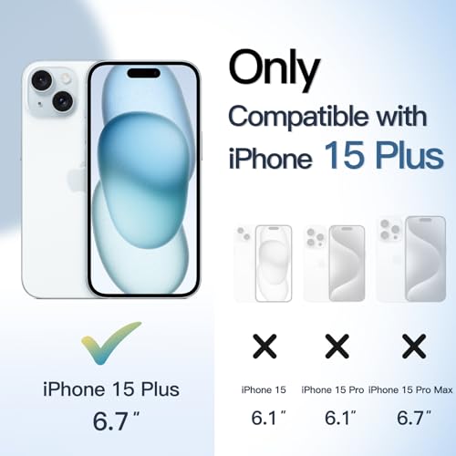 Image of IQShield EvoClear Back cover Case For Apple iPhone 15 Plus Shockproof Bumper Protective Covers Cases, Anti-Scratch Hard PC, for Women, Men - Clear