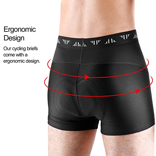 INBIKE Bermuda masculina de ciclismo para mountain bike, Preto, G