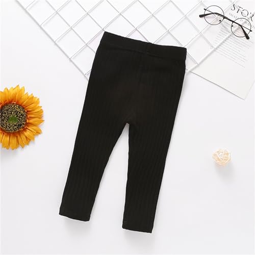 Toddler Leggings Girls Ribbed Knit Legging Pants Full Length Tights Kids Casual Solid Stretch Tights Pants2