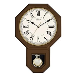 Acctim 28316 Woodstock – Reloj de pared con aspecto de madera oscura
