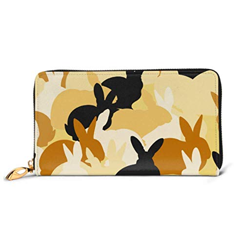 Preisvergleich Produktbild JHGFG Mode Handtasche Reißverschluss Brieftasche Muster Kaninchen können verwendet Werden Telefon Kupplung Geldbörse Abendkupplung Blockieren Leder Brieftasche Multi Card Organizer